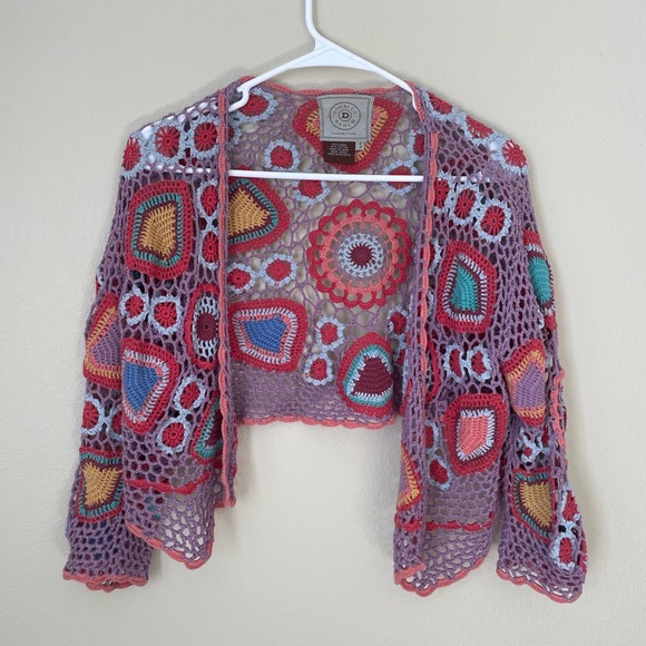 Sweaters - Double D Ranch patchwork cardigan